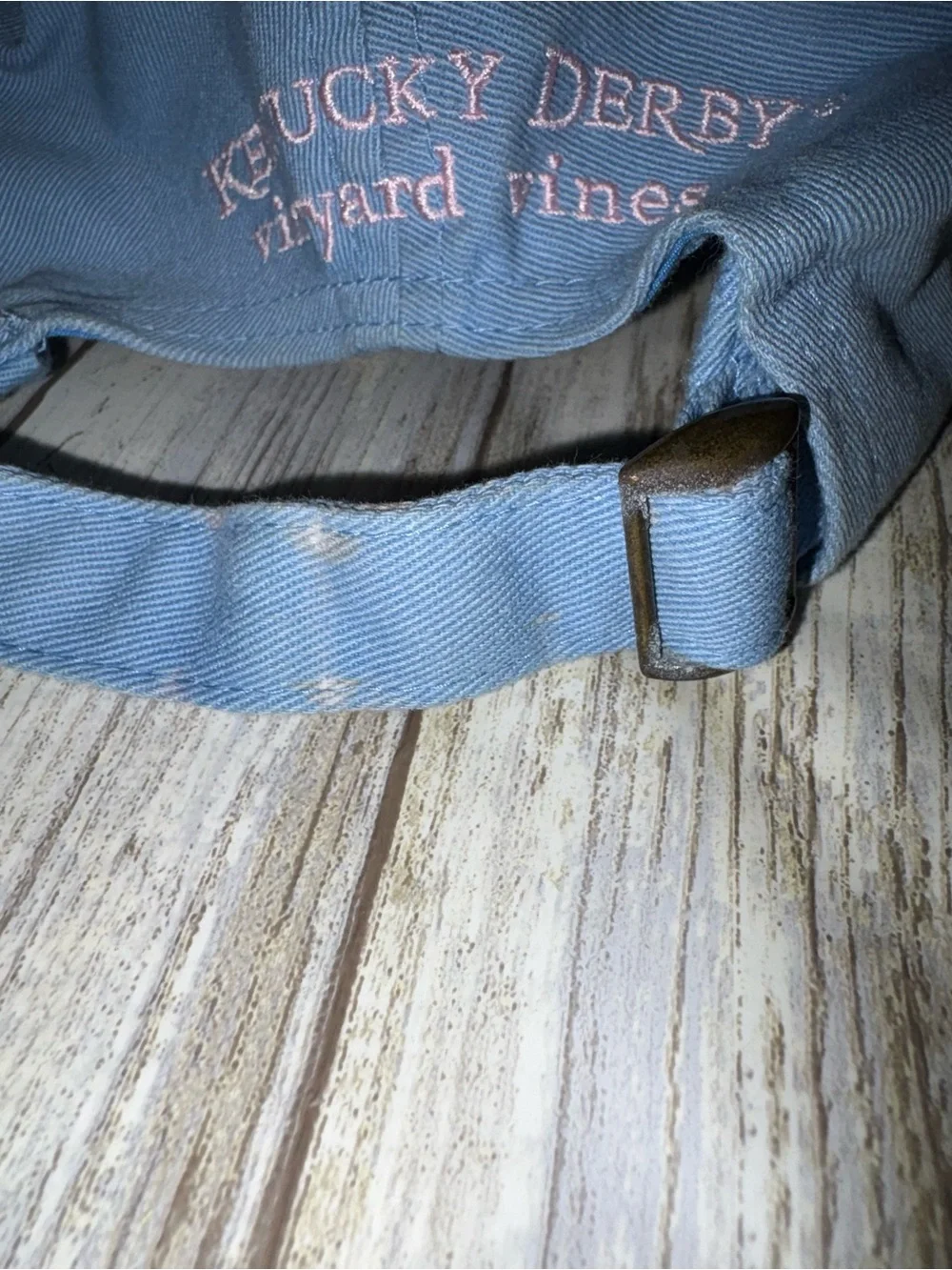 Vineyard Vines Light Blue Cap Pastel Bow Embroidery Kentucky Derby